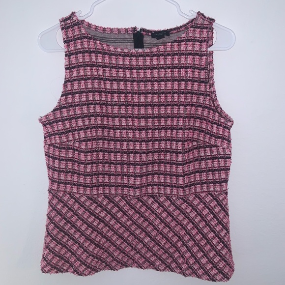 Ann Taylor Plaid Sleeveless Top Women’s M - Picture 7 of 9